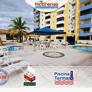  Apartamento Flat Paradise Com Piscinas Termais, Proximo Ao Shopping Singapura E Ao Centro - Hotferias